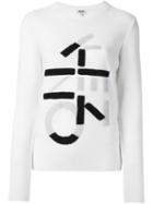 Kenzo Kenzo Letters Jumper, Women's, Size: Large, White, Wool
