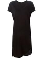 Bassike V-neck T-shirt Dress, Women's, Size: Xs, Black, Organic Cotton