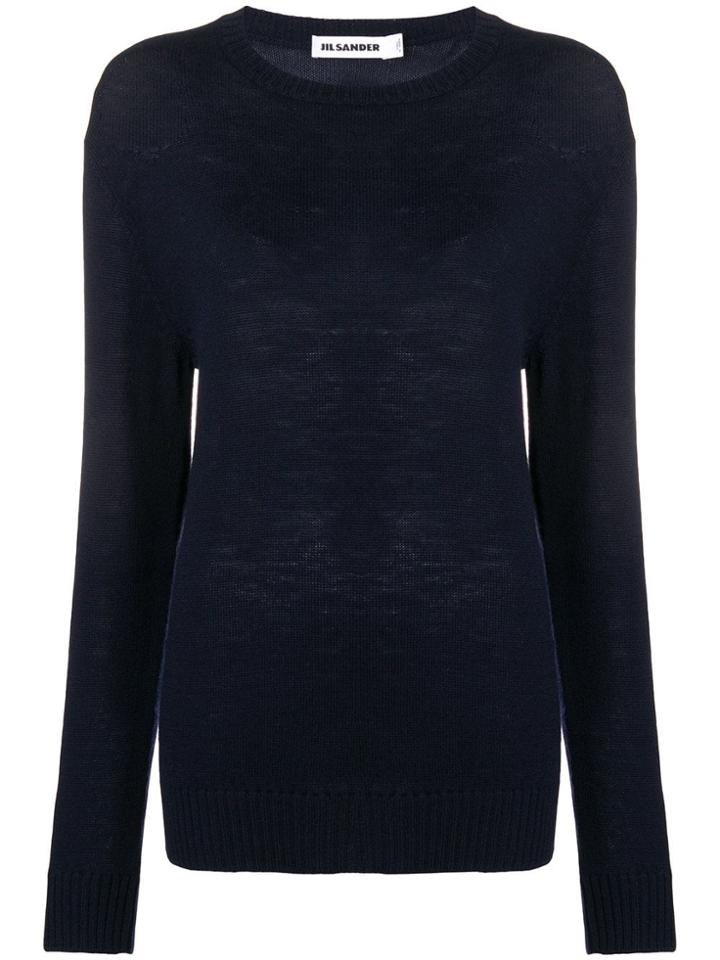 Jil Sander Loose Fitted Sweater - Blue