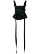 Georgia Alice - Beaches Ruffle Top - Women - Cotton/polyester/viscose - 6, Black, Cotton/polyester/viscose