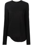 Bassike Long Sleeve T-shirt, Women's, Size: L, Black, Organic Cotton