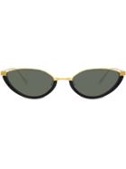 Linda Farrow Daisy C1 Cat-eye Sunglasses - Black