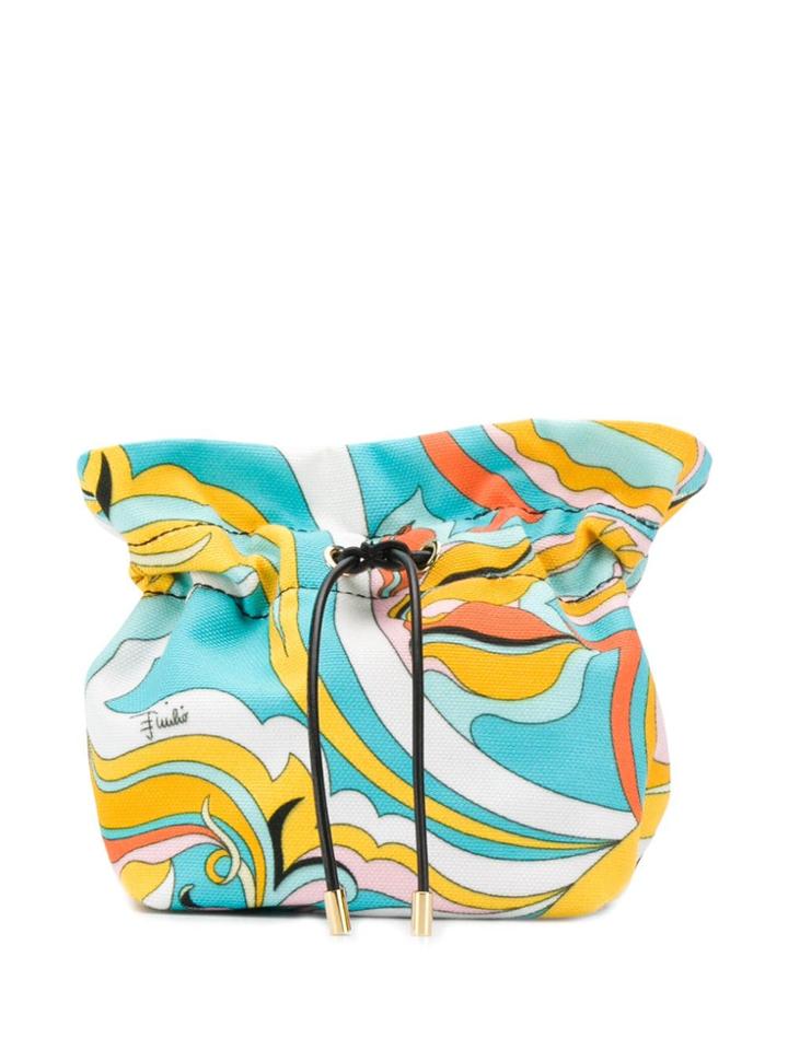 Emilio Pucci Yellow And Turquoise Badea Beauty Case