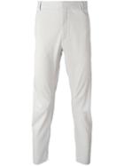 Lanvin Ankle Zip Trousers, Men's, Size: 52, Grey, Cotton/silk
