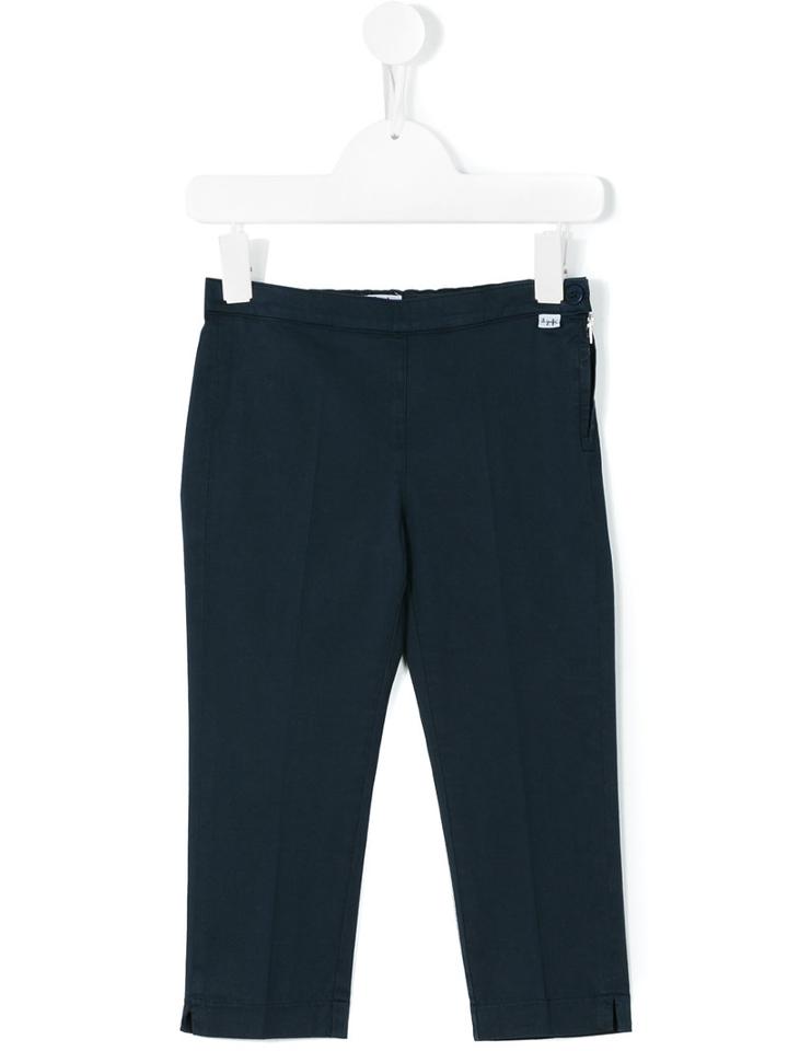 Il Gufo - Side Zip Trousers - Kids - Cotton/spandex/elastane - 10 Yrs, Blue