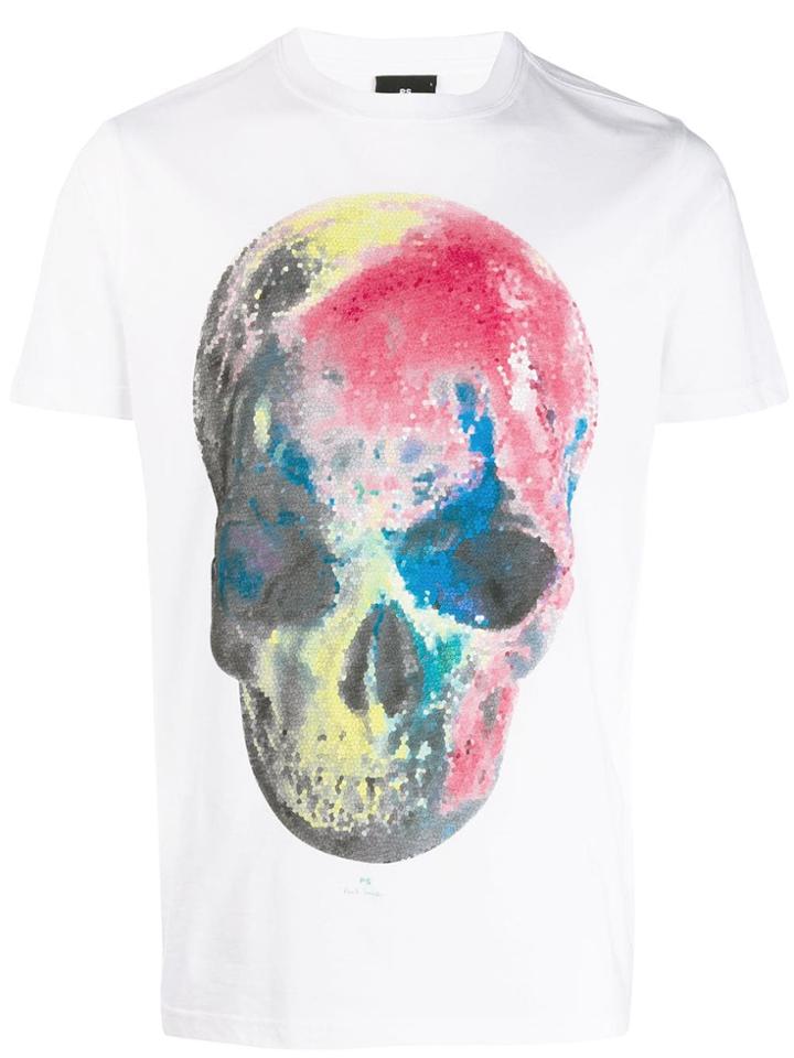 Ps Paul Smith Skull T-shirt - White