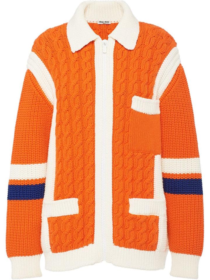 Miu Miu Loose-fit Cardigan - Orange