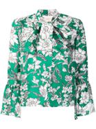 La Doublej Floral Print Blouse - Green