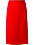 Marni A-line Pencil Skirt - Red