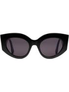 Gucci Eyewear Occhiali Da Sole Cat Eye Oversize In Acetato - Black
