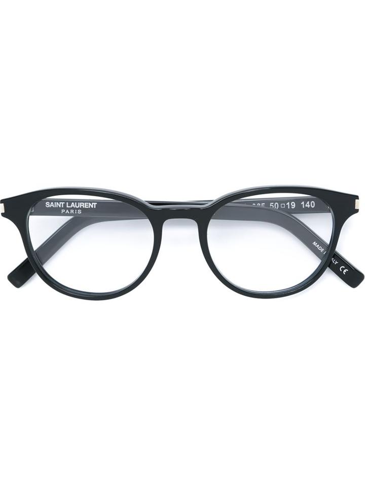 Saint Laurent Eyewear - Classic Round Frame Glasses - Unisex - Acetate - One Size, Black, Acetate