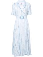 Gül Hürgel Wrap Style Belted Dress - Blue