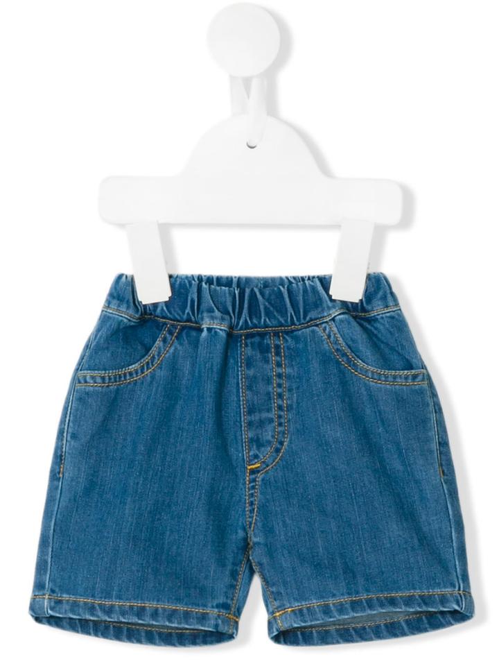 Knot - Jason Denim Shorts - Kids - Cotton - 12 Mth, Blue