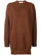 Victoria Beckham Oversized Long-sleeve Sweater - Brown