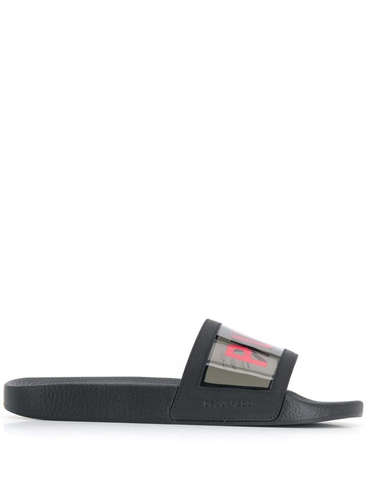 Dsquared2 Punk Slide Sandals - Black