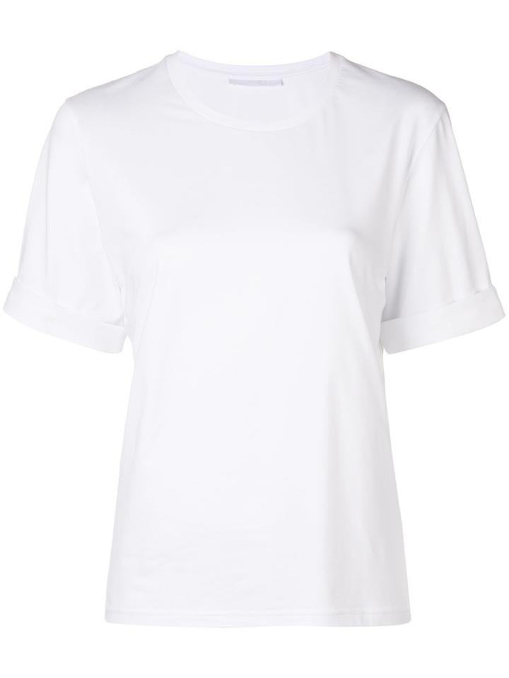 Neil Barrett Turned-up Sleeve T-shirt - White