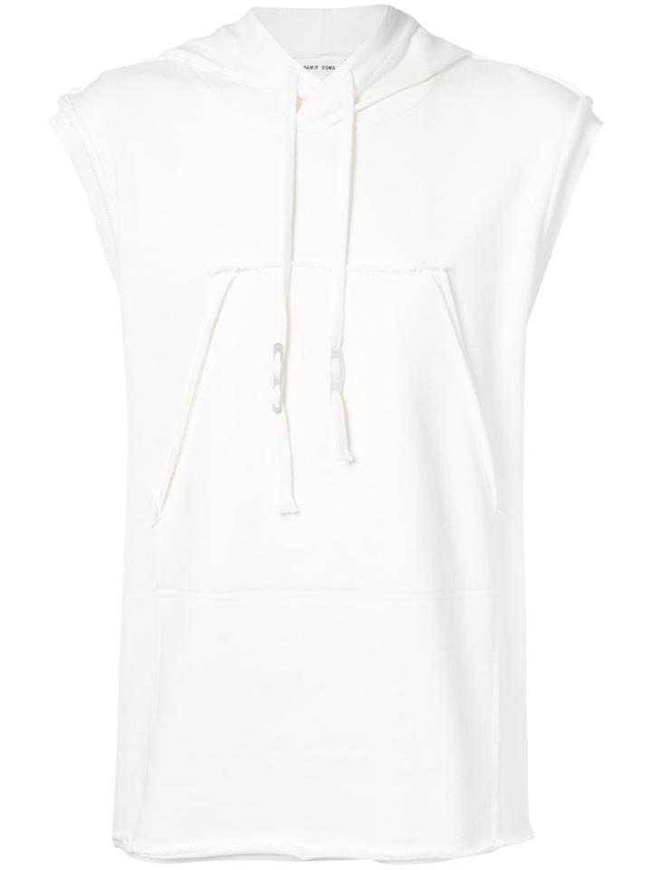 Damir Doma - Sleeveless Hoodie - Men - Cotton - M, White, Cotton