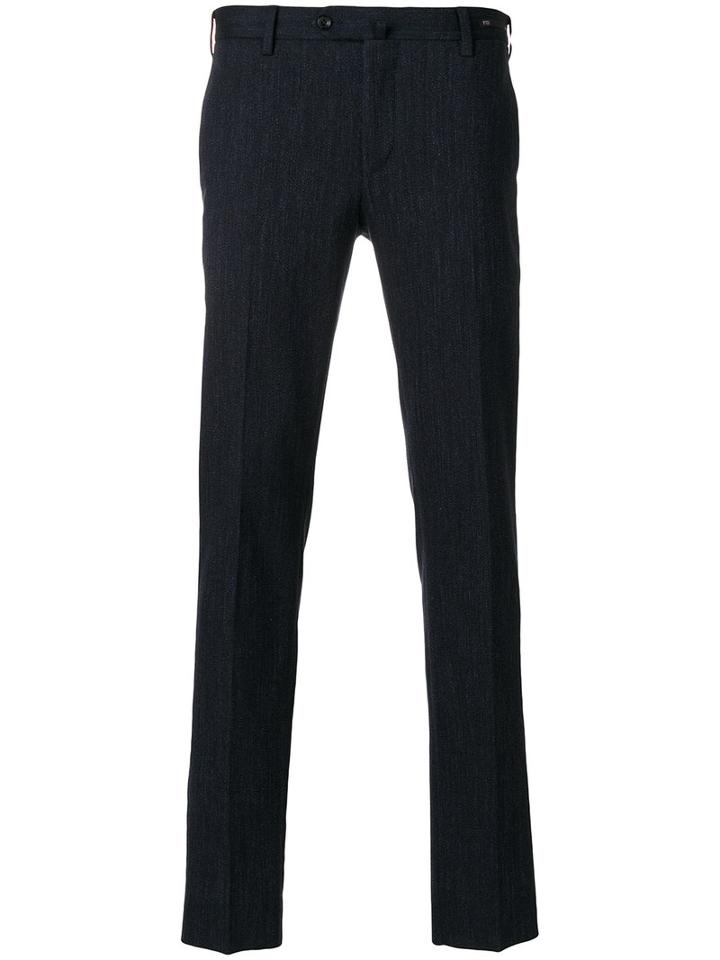 Pt01 - Pleated Trousers - Men - Spandex/elastane/virgin Wool - 48, Blue, Spandex/elastane/virgin Wool