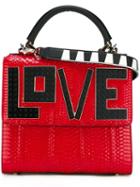 Les Petits Joueurs 'love' Shoulder Bag, Women's, Red