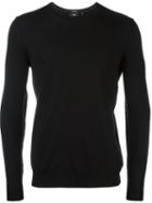 Boss Hugo Boss Classic Crew Neck Sweater, Men's, Size: Medium, Black, Virgin Wool