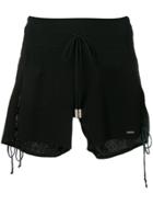 Dsquared2 Side Tie Shorts - Black