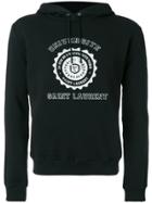 Saint Laurent Saint Laurent Université Seal Printed Hoodie - Black