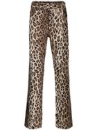 Martine Rose Leopard Print Fur Trousers - Neutrals