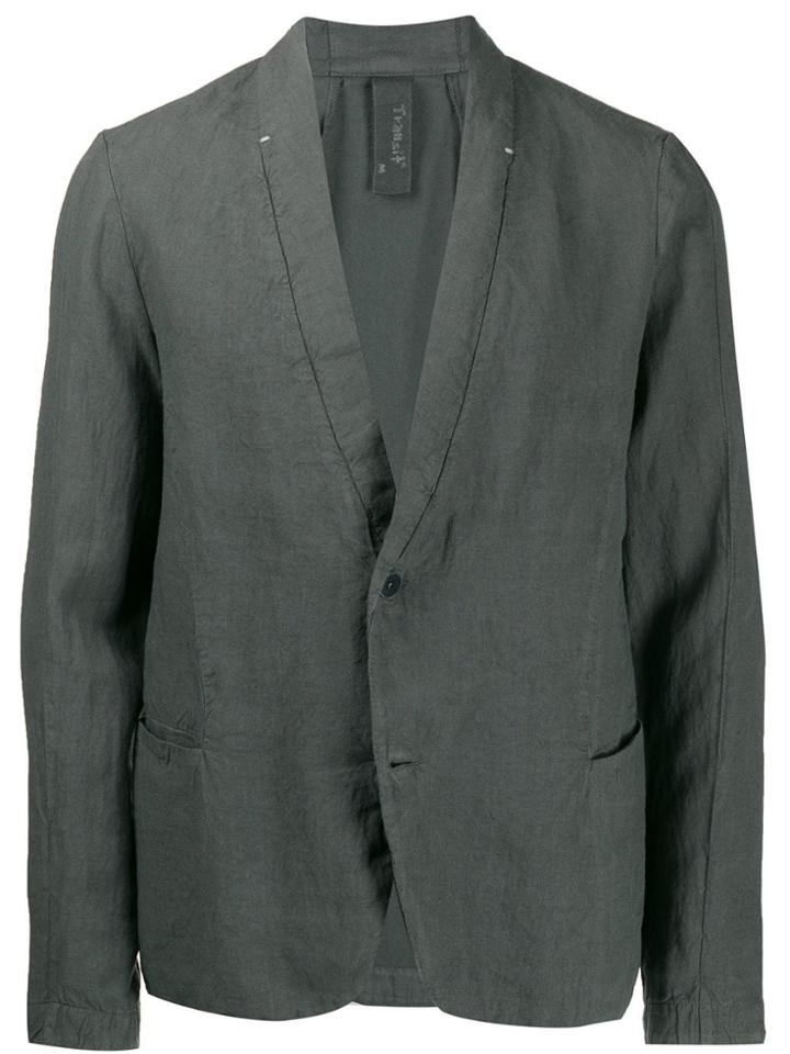 Transit Creased Effect Blazer - Grey