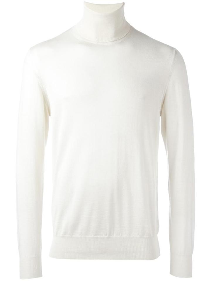 Jil Sander Turtle Neck Jumper, Men's, Size: 48, Nude/neutrals, Wool/silk
