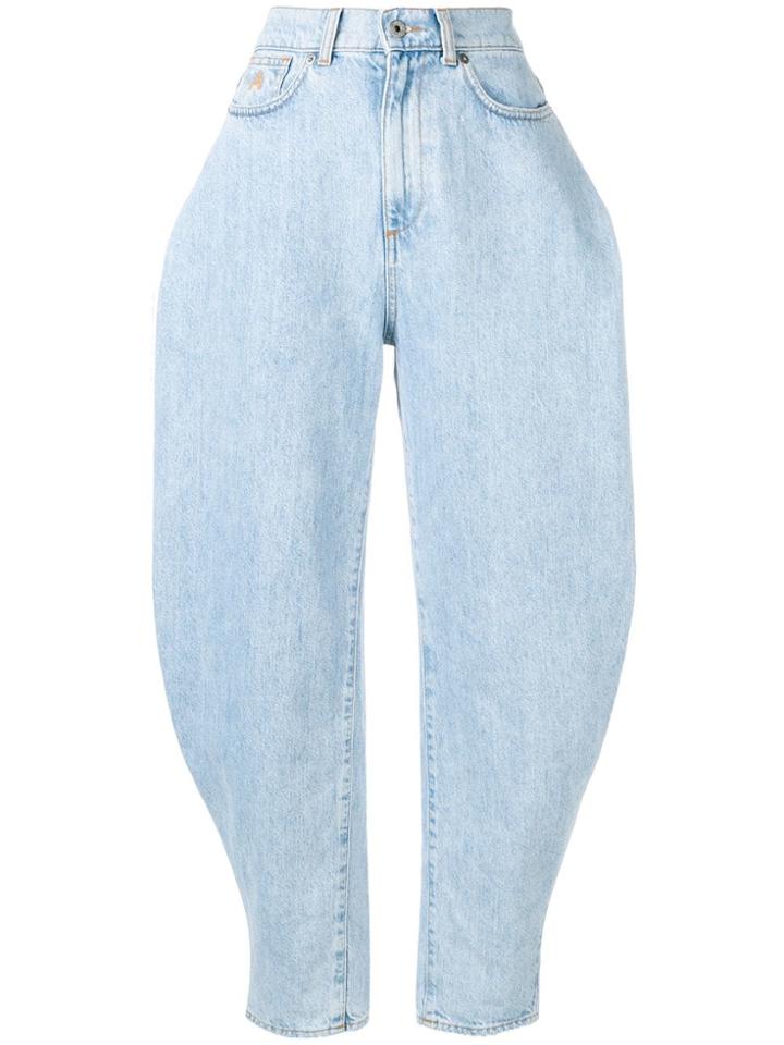 Attico Mid Rise Tapered Trousers - D001 Demin