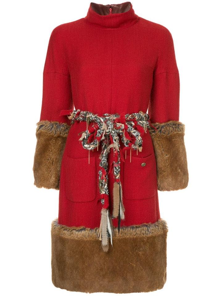 Chanel Pre-owned Fantasy Fur Dress - Red
