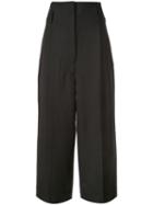 Lemaire High-waisted Wide Trousers - Black