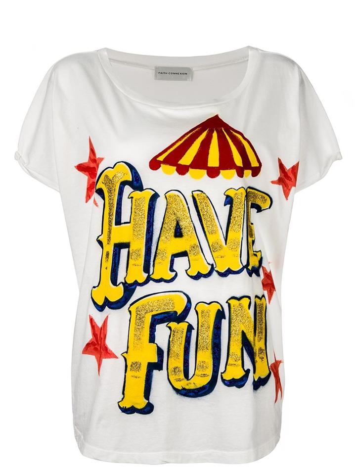 Faith Connexion 'have Fun' T-shirt, Women's, Size: Small, White, Cotton
