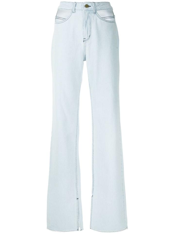 Framed Calça Pantalona Cut Jeans Framed - Blue