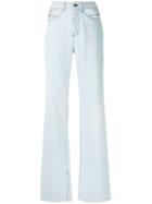 Framed Calça Pantalona Cut Jeans Framed - Blue