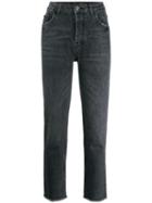 Liu Jo Cropped Straight-cut Jeans - Grey
