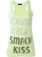Twin-set Jeans Smack Kiss Embellished Top