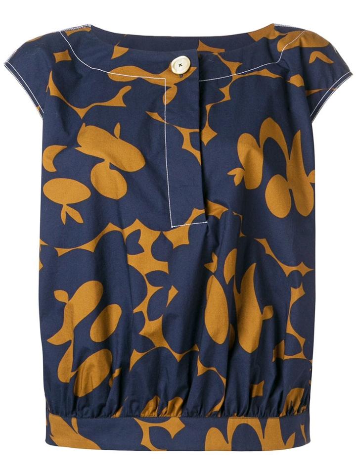 Marni Floral Print Top - Blue