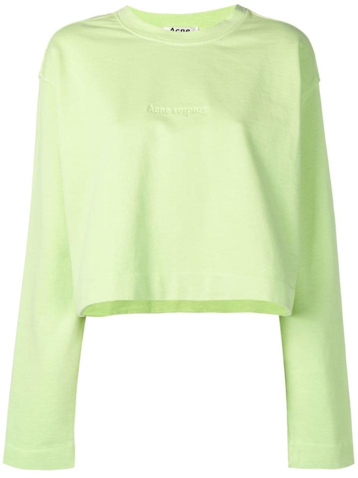 Acne Studios Odice Emboss Sweatshirt - Green