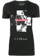John Richmond Respect Photo Print T-shirt - Black