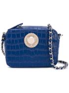 Snake Print Shoulder Bag - Women - Polyester/metal (other)/synthetic Resin - One Size, Blue, Polyester/metal (other)/synthetic Resin, Versace Jeans