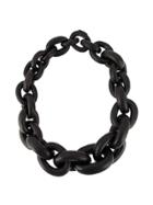 Monies Chain Necklace - Black