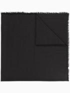 Versace - Plain Colour Scarf - Men - Silk/wool/modal - One Size, Black, Silk/wool/modal