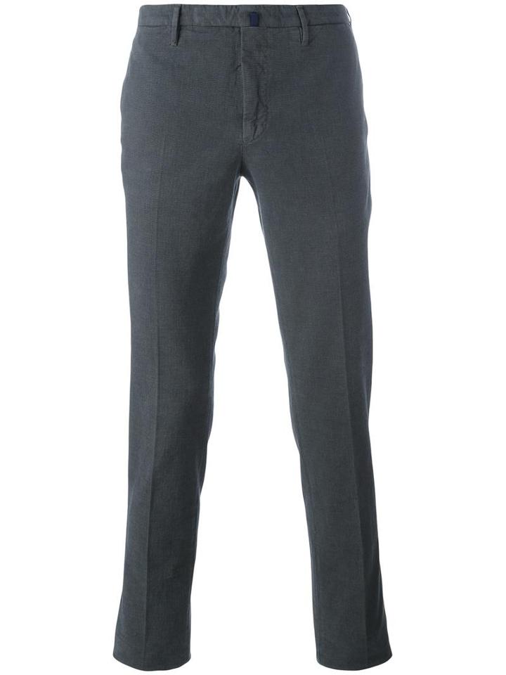 Incotex Slim-fit Trousers, Men's, Size: 46, Grey, Cotton/spandex/elastane