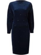 Alaïa Vintage Embellished Dress, Women's, Size: 38, Blue