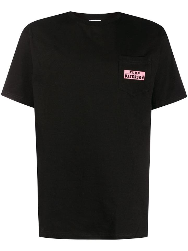 Paterson. Geometric Print T-shirt - Black
