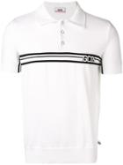Gcds Stripe Detail Polo Shirt - White