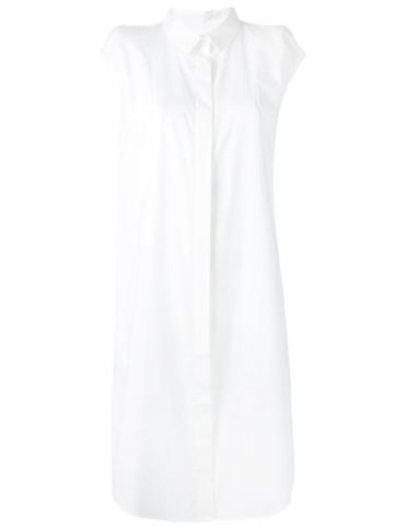 Lutz Huelle - Plain Shirt Dress - Women - Cotton - 34, White, Cotton