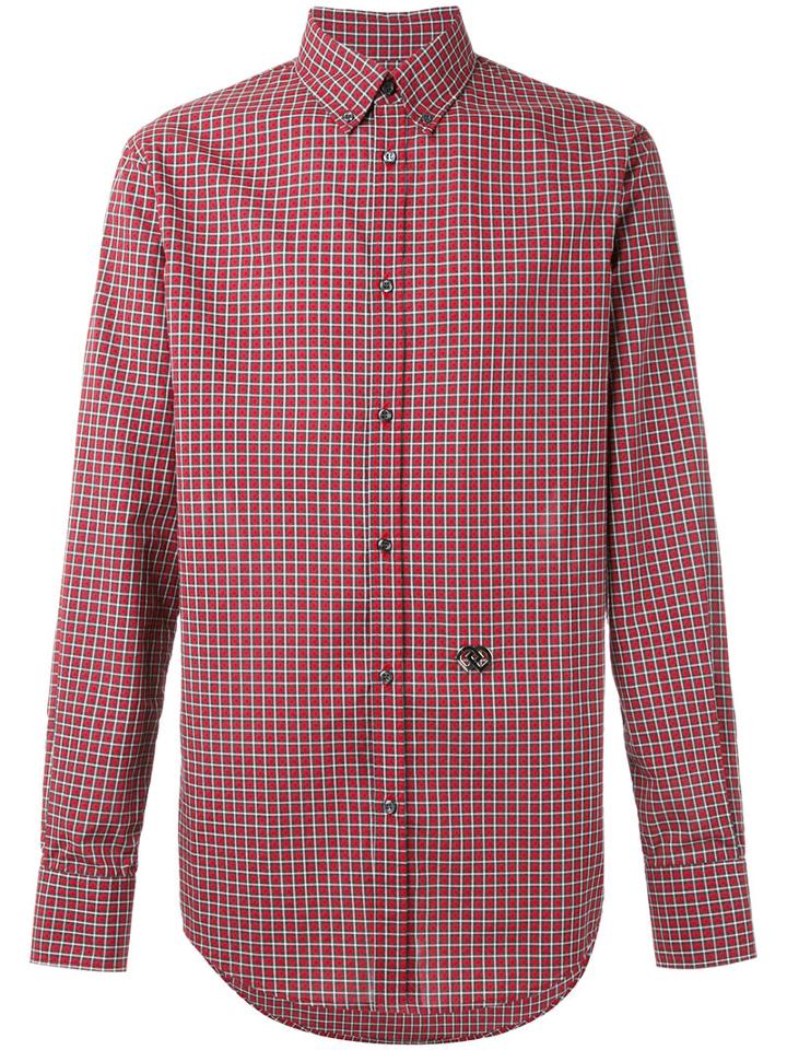 Dsquared2 - Check Shirt - Men - Cotton - 50, Red, Cotton