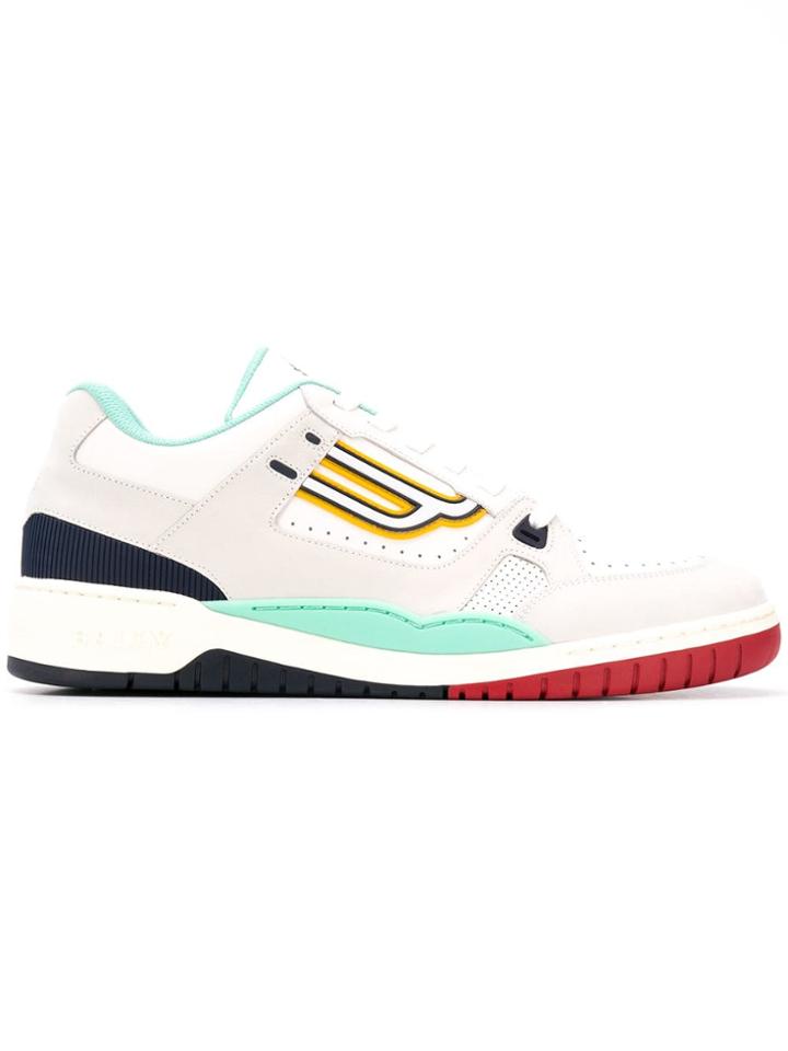 Bally Colour Block Sneakers - White